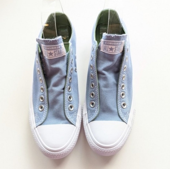 Converse CTAS Slip Indigo Fog Peat Moss Blue Green White Women's 6 - Picture 3 of 6